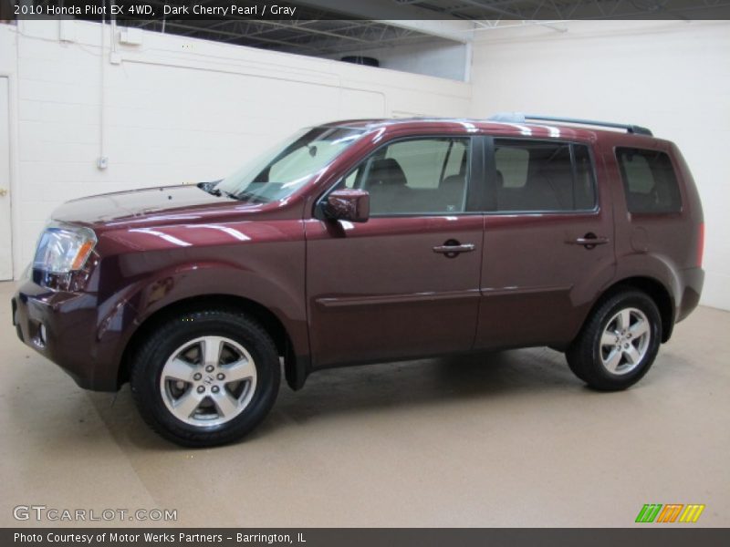 Dark Cherry Pearl / Gray 2010 Honda Pilot EX 4WD