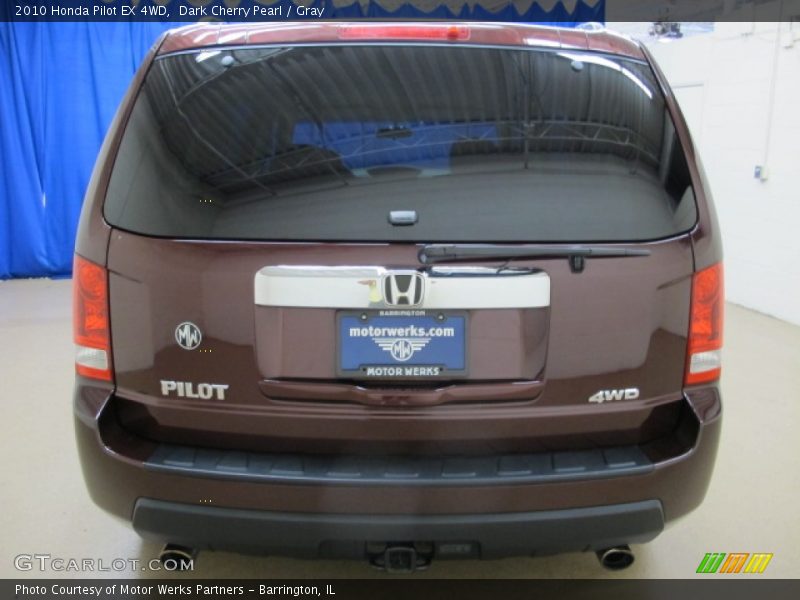 Dark Cherry Pearl / Gray 2010 Honda Pilot EX 4WD