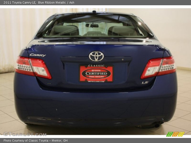 Blue Ribbon Metallic / Ash 2011 Toyota Camry LE