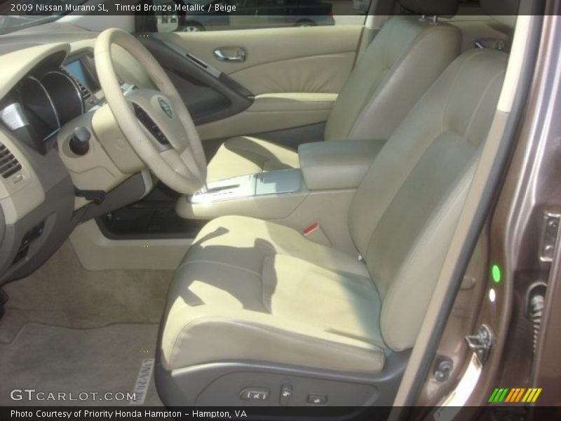 Tinted Bronze Metallic / Beige 2009 Nissan Murano SL