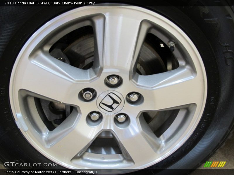 Dark Cherry Pearl / Gray 2010 Honda Pilot EX 4WD