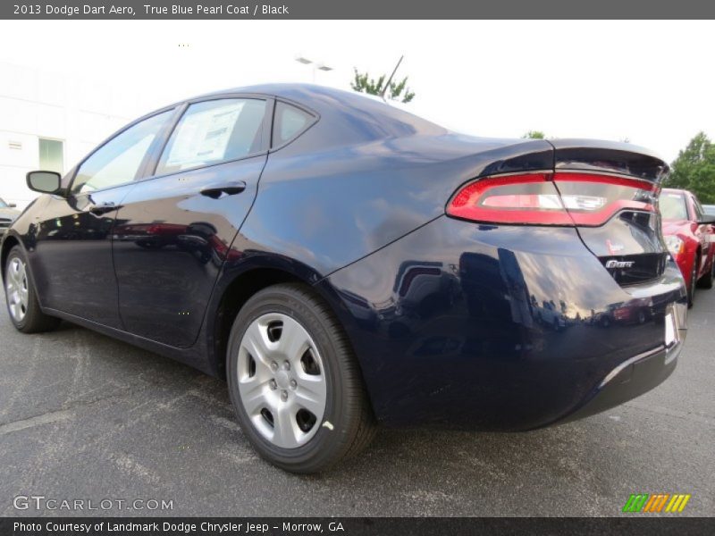 True Blue Pearl Coat / Black 2013 Dodge Dart Aero