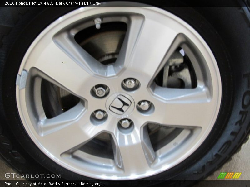Dark Cherry Pearl / Gray 2010 Honda Pilot EX 4WD