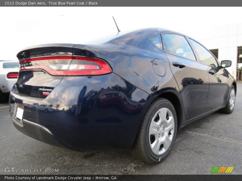 True Blue Pearl Coat / Black 2013 Dodge Dart Aero
