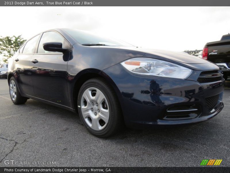 True Blue Pearl Coat / Black 2013 Dodge Dart Aero