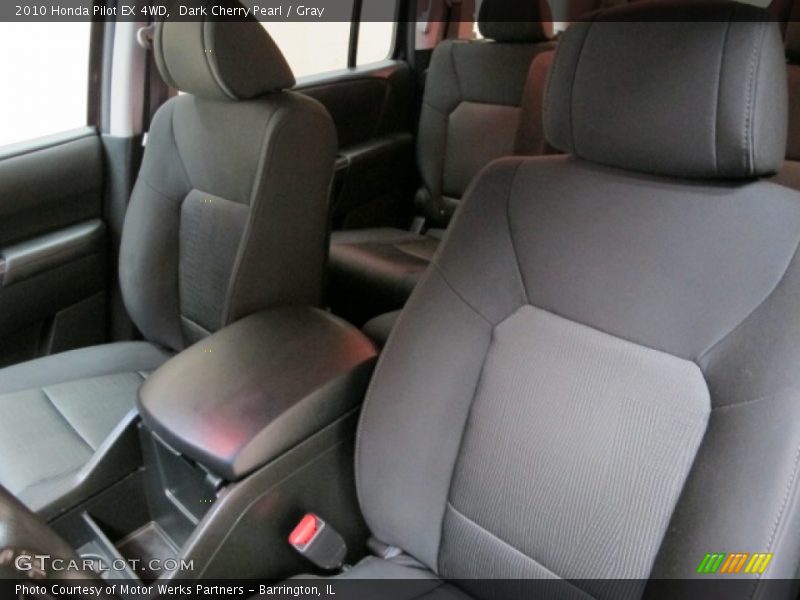 Dark Cherry Pearl / Gray 2010 Honda Pilot EX 4WD