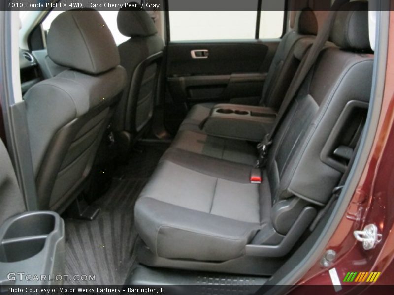 Dark Cherry Pearl / Gray 2010 Honda Pilot EX 4WD