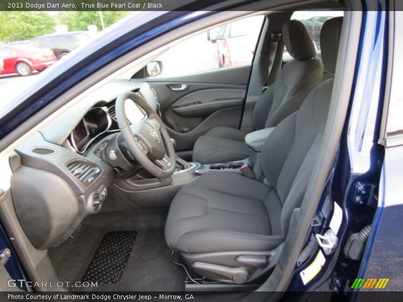 True Blue Pearl Coat / Black 2013 Dodge Dart Aero