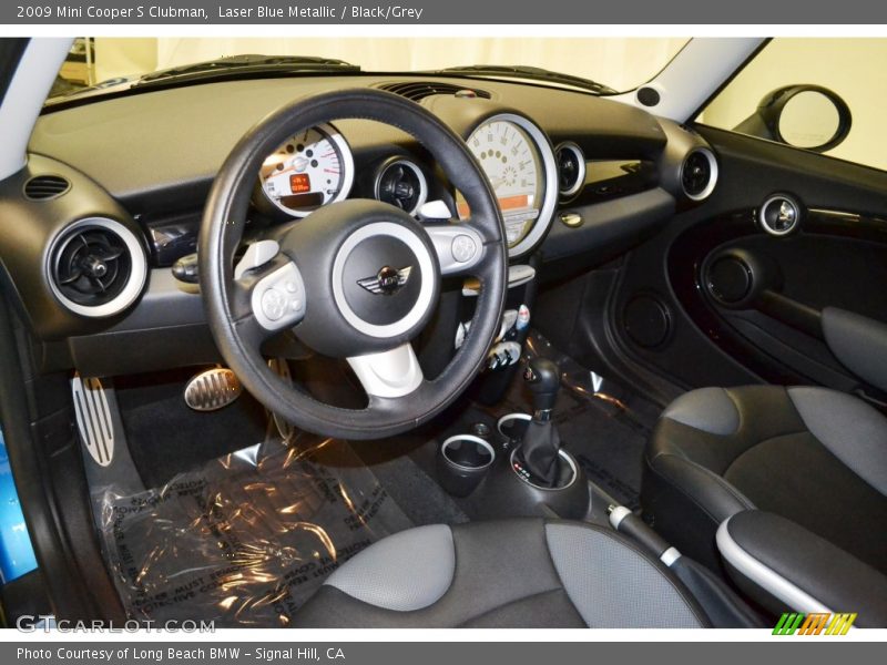 Laser Blue Metallic / Black/Grey 2009 Mini Cooper S Clubman