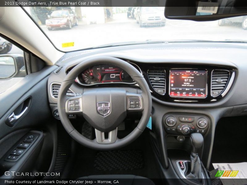 True Blue Pearl Coat / Black 2013 Dodge Dart Aero