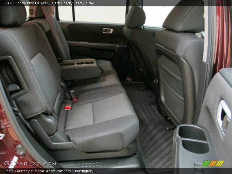 Dark Cherry Pearl / Gray 2010 Honda Pilot EX 4WD