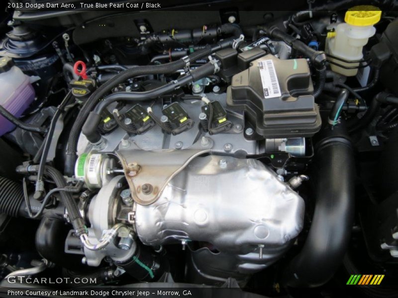 True Blue Pearl Coat / Black 2013 Dodge Dart Aero