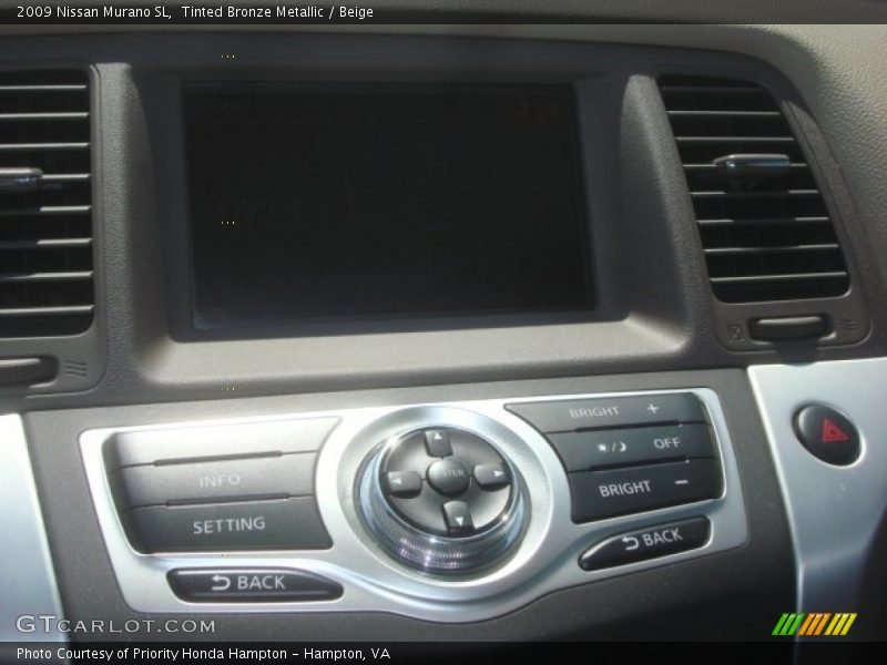 Tinted Bronze Metallic / Beige 2009 Nissan Murano SL