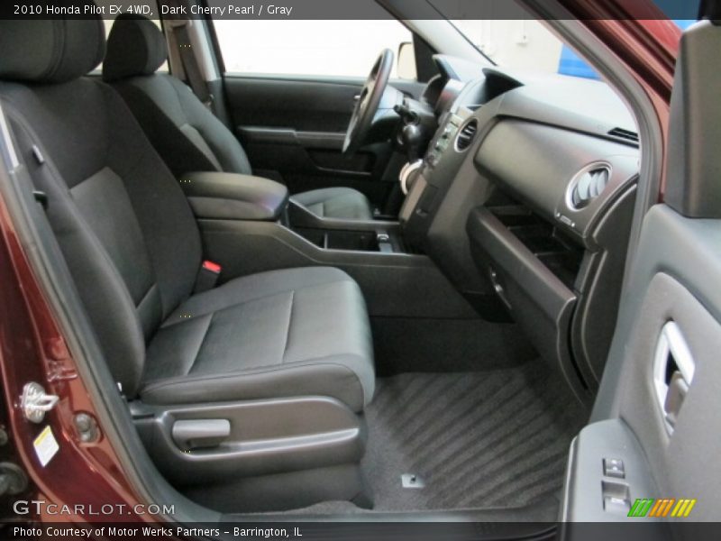 Dark Cherry Pearl / Gray 2010 Honda Pilot EX 4WD