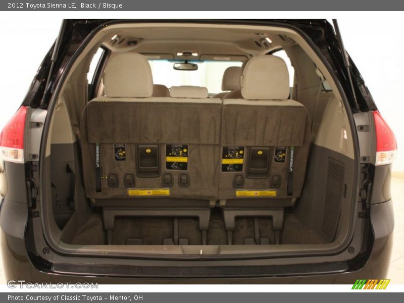 Black / Bisque 2012 Toyota Sienna LE