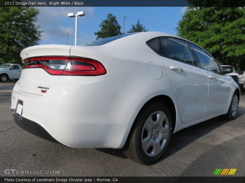 Bright White / Black 2013 Dodge Dart Aero