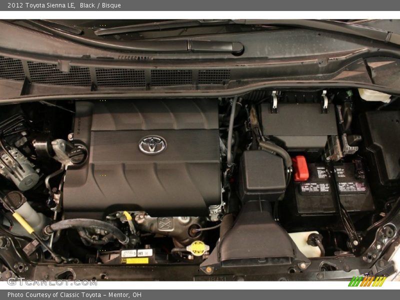 Black / Bisque 2012 Toyota Sienna LE
