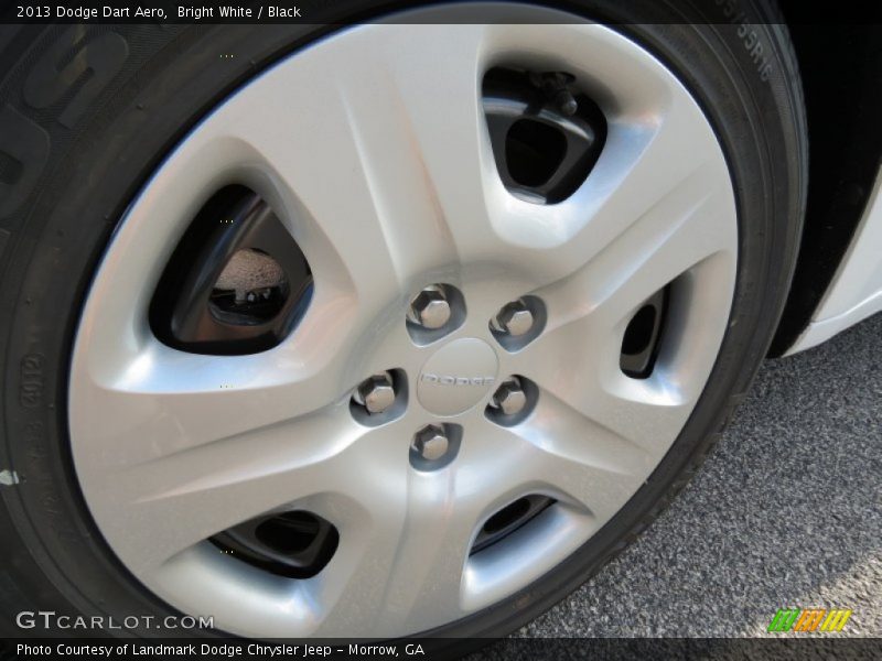 Bright White / Black 2013 Dodge Dart Aero