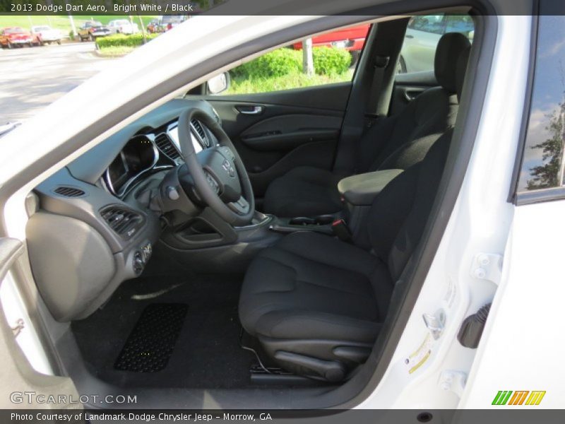 Bright White / Black 2013 Dodge Dart Aero