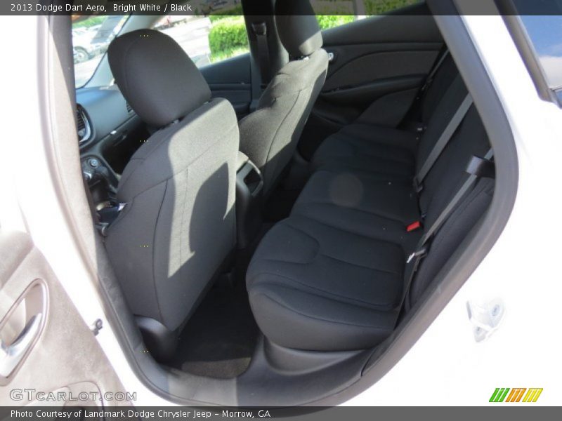 Bright White / Black 2013 Dodge Dart Aero