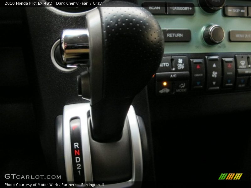 Dark Cherry Pearl / Gray 2010 Honda Pilot EX 4WD