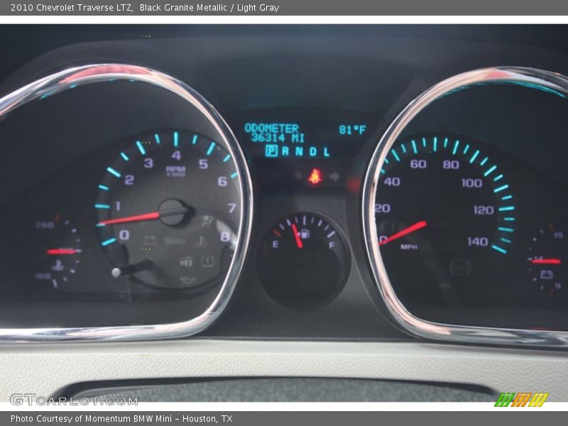 Black Granite Metallic / Light Gray 2010 Chevrolet Traverse LTZ