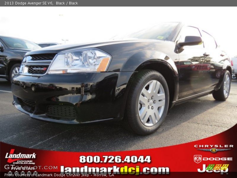 Black / Black 2013 Dodge Avenger SE V6