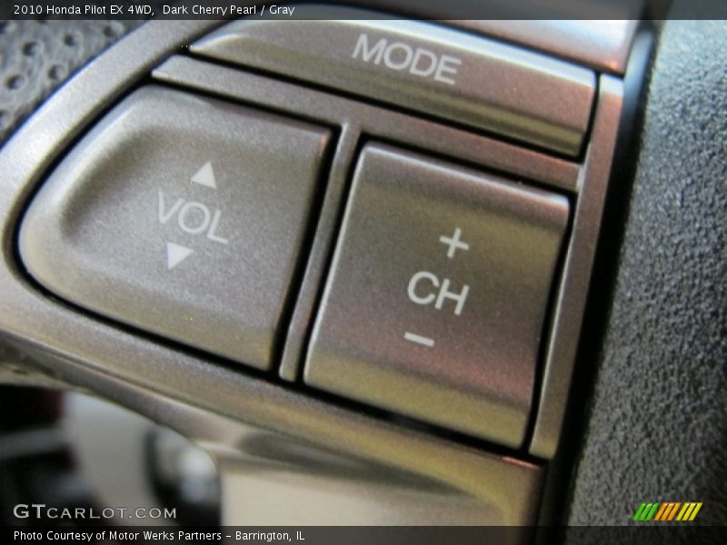 Dark Cherry Pearl / Gray 2010 Honda Pilot EX 4WD