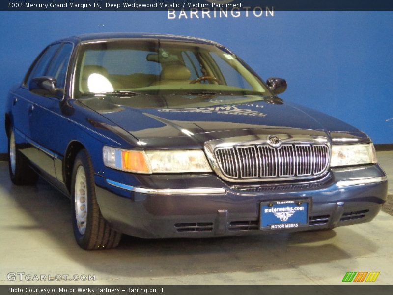Deep Wedgewood Metallic / Medium Parchment 2002 Mercury Grand Marquis LS