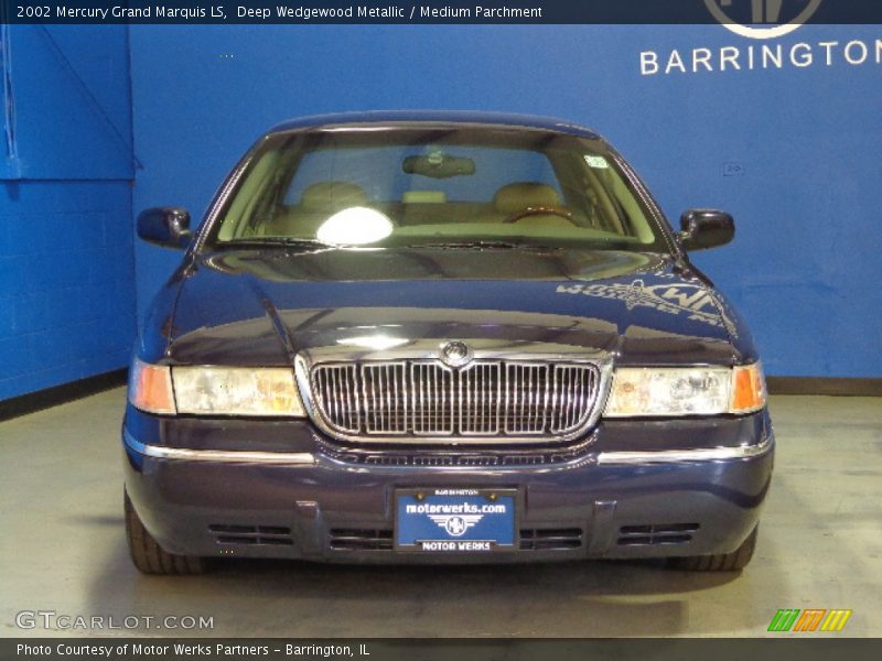 Deep Wedgewood Metallic / Medium Parchment 2002 Mercury Grand Marquis LS