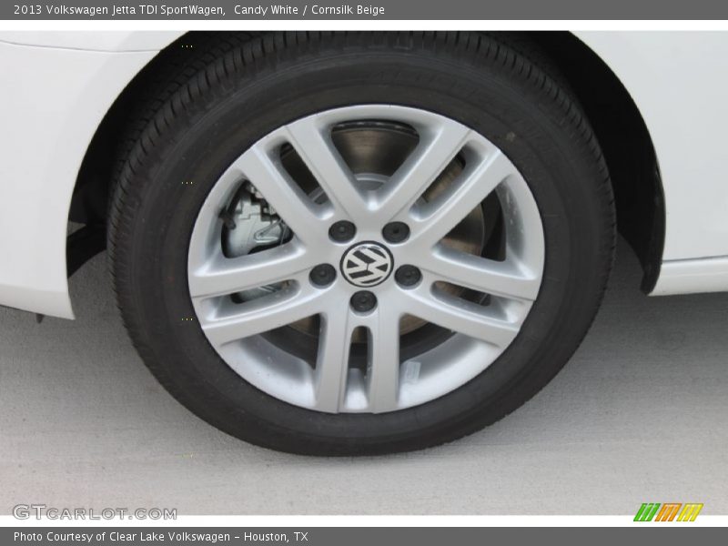 Candy White / Cornsilk Beige 2013 Volkswagen Jetta TDI SportWagen