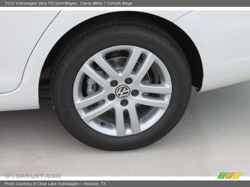 Candy White / Cornsilk Beige 2013 Volkswagen Jetta TDI SportWagen