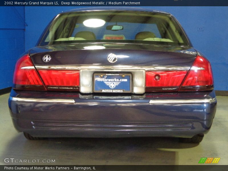 Deep Wedgewood Metallic / Medium Parchment 2002 Mercury Grand Marquis LS