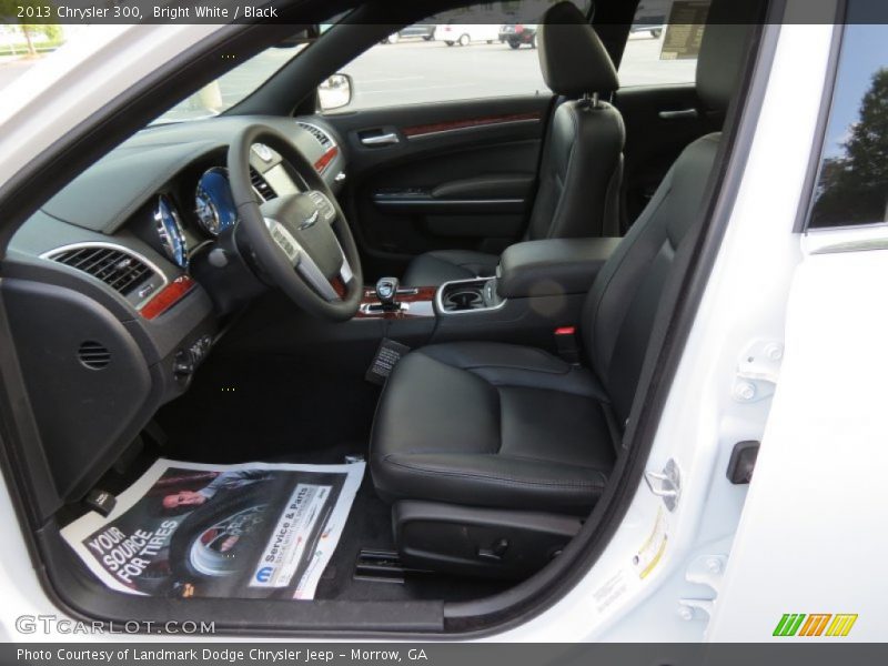 Bright White / Black 2013 Chrysler 300