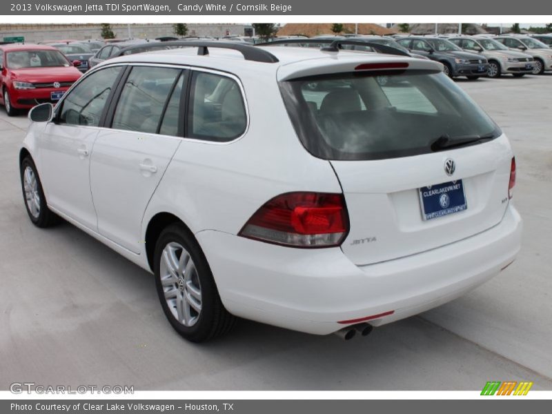 Candy White / Cornsilk Beige 2013 Volkswagen Jetta TDI SportWagen