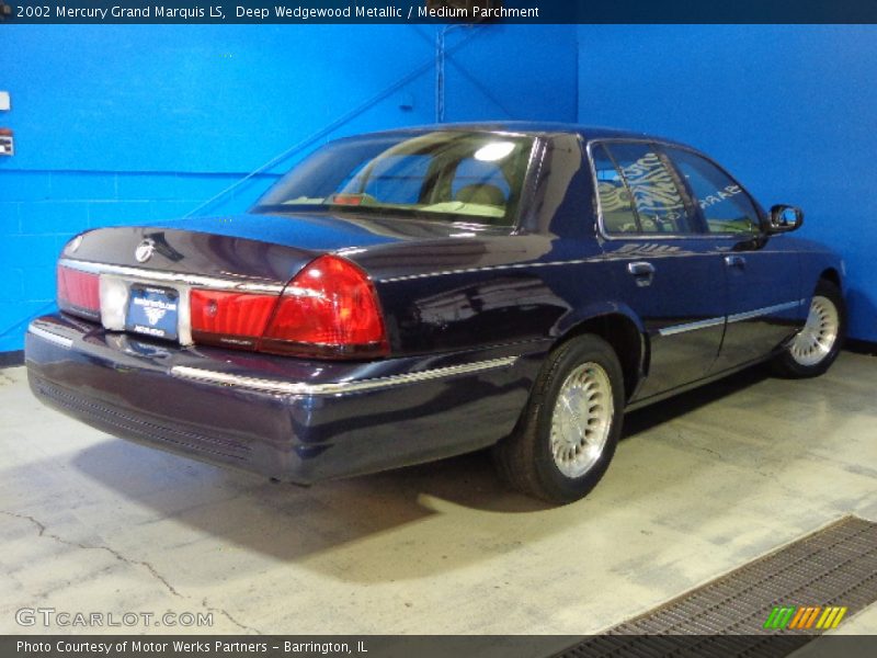 Deep Wedgewood Metallic / Medium Parchment 2002 Mercury Grand Marquis LS