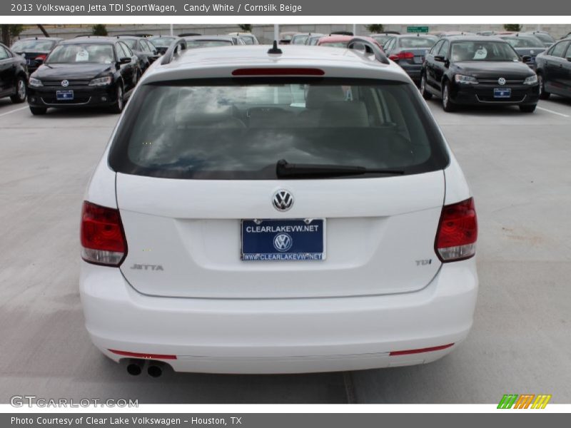 Candy White / Cornsilk Beige 2013 Volkswagen Jetta TDI SportWagen