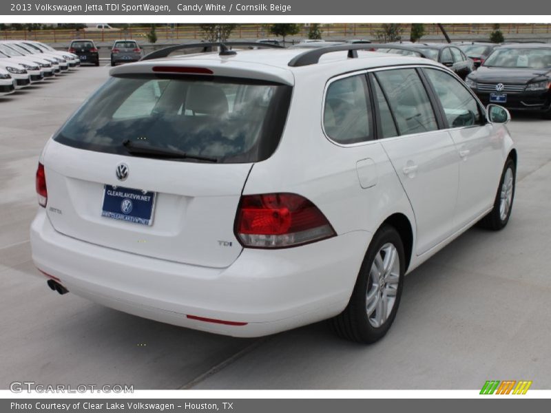 Candy White / Cornsilk Beige 2013 Volkswagen Jetta TDI SportWagen