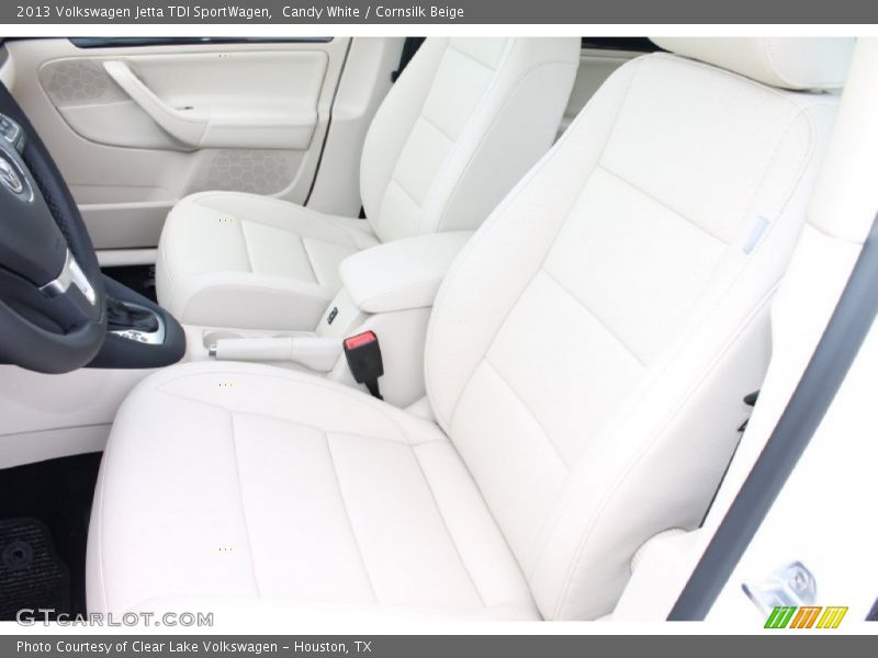 Candy White / Cornsilk Beige 2013 Volkswagen Jetta TDI SportWagen