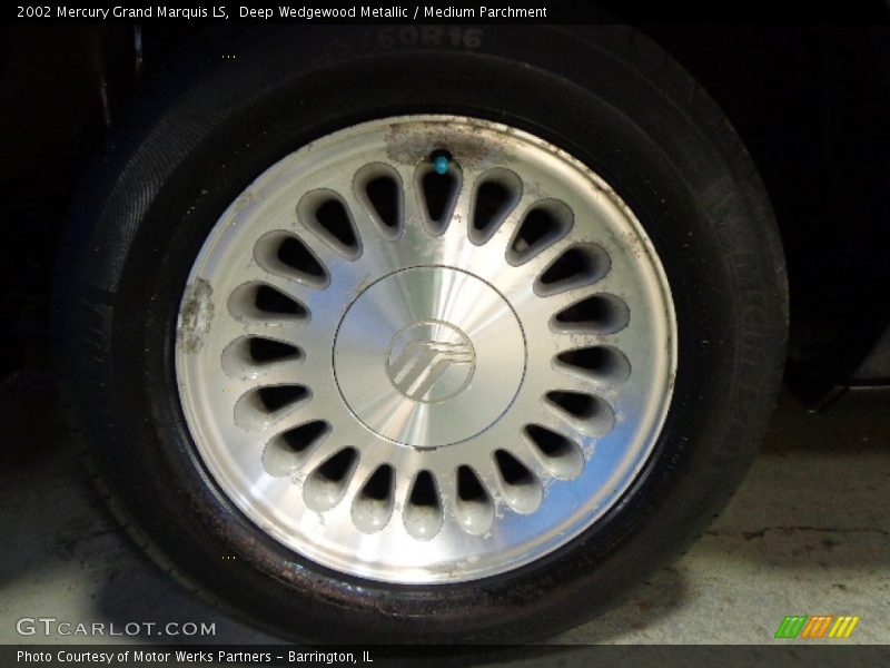 Deep Wedgewood Metallic / Medium Parchment 2002 Mercury Grand Marquis LS