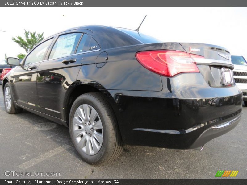 Black / Black 2013 Chrysler 200 LX Sedan