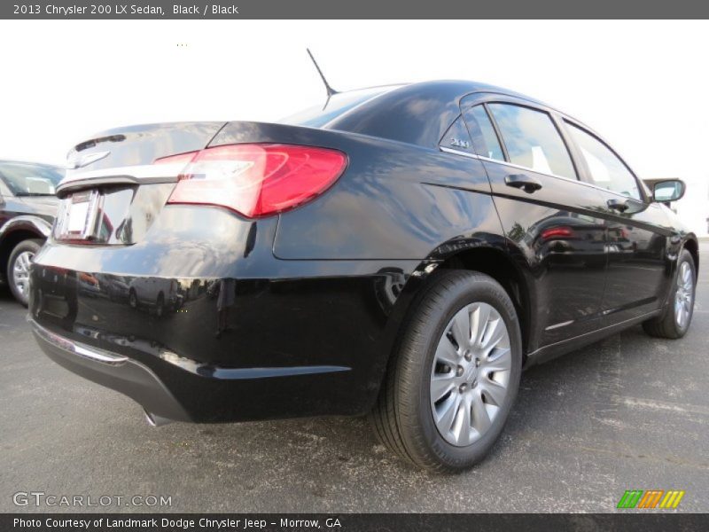 Black / Black 2013 Chrysler 200 LX Sedan