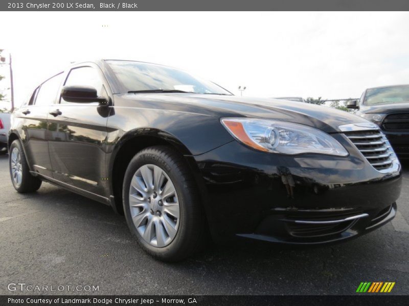 Black / Black 2013 Chrysler 200 LX Sedan