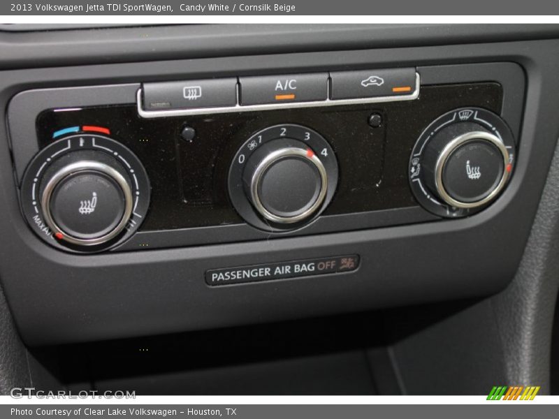 Candy White / Cornsilk Beige 2013 Volkswagen Jetta TDI SportWagen