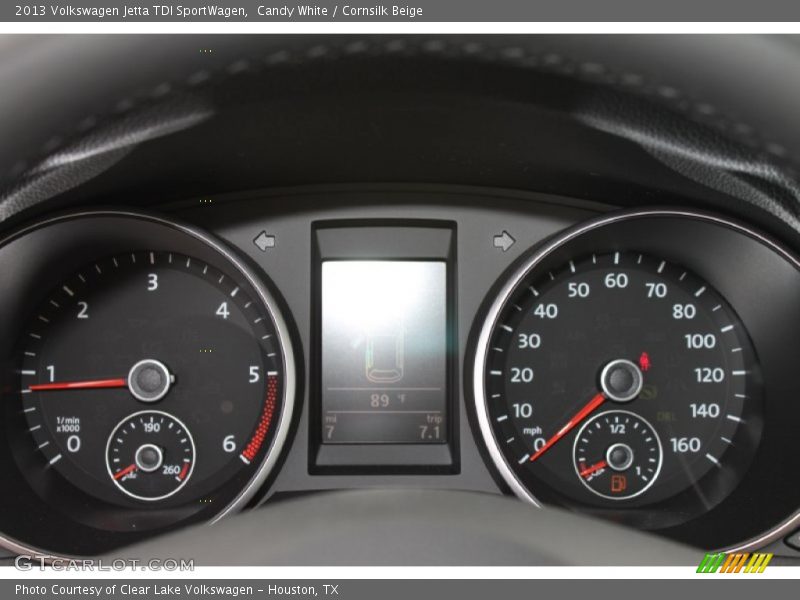 Candy White / Cornsilk Beige 2013 Volkswagen Jetta TDI SportWagen