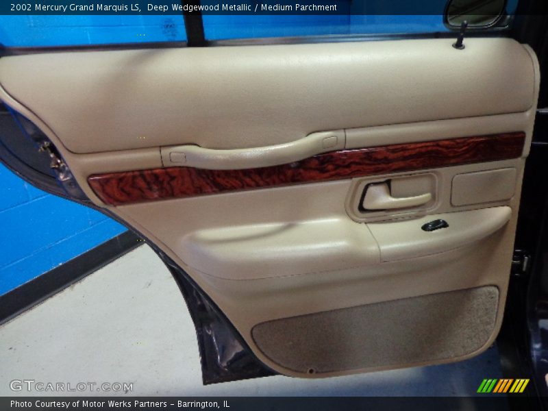 Deep Wedgewood Metallic / Medium Parchment 2002 Mercury Grand Marquis LS