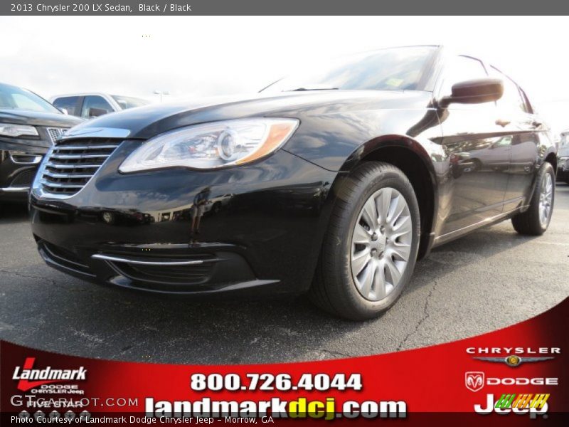 Black / Black 2013 Chrysler 200 LX Sedan