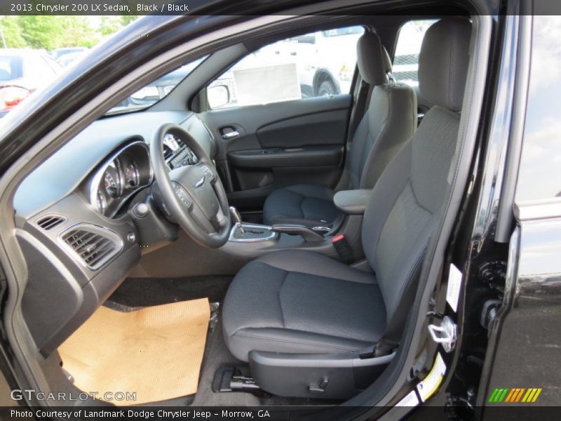 Black / Black 2013 Chrysler 200 LX Sedan
