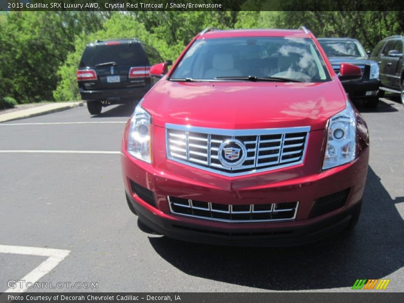 Crystal Red Tintcoat / Shale/Brownstone 2013 Cadillac SRX Luxury AWD