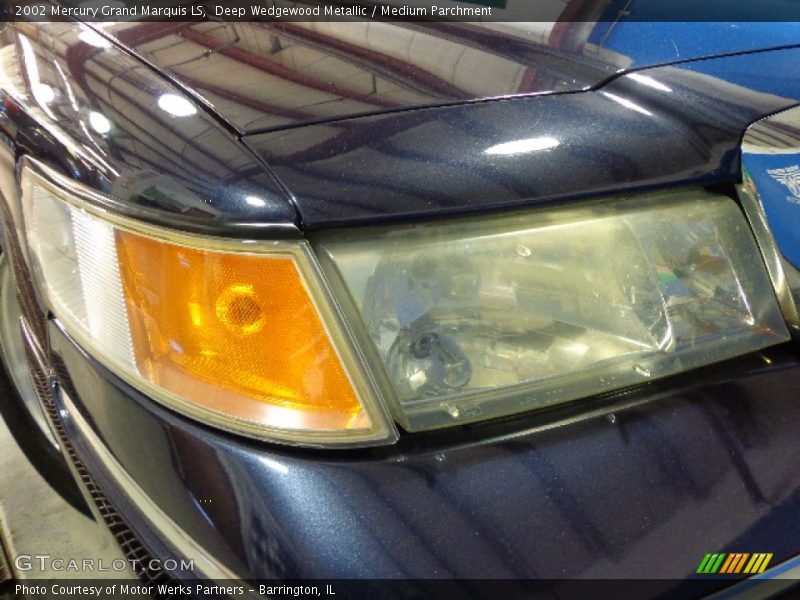 Deep Wedgewood Metallic / Medium Parchment 2002 Mercury Grand Marquis LS
